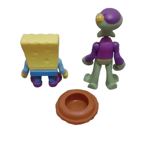 Spongebob Squarepants Viacom 2013 Figures Spongebob, Squidward & Accessory - Picture 2 of 2